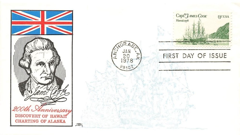 1733 13c CAPTAIN COOK - Colonial cachet