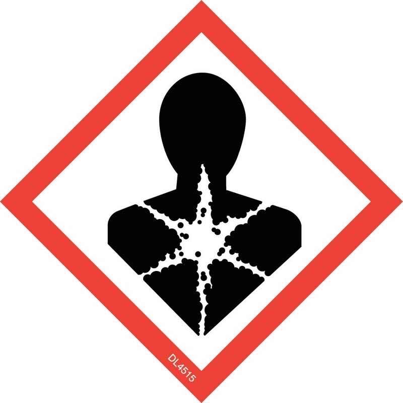 2" x 2" Hazcom-Corrosion labels (500 per Roll)