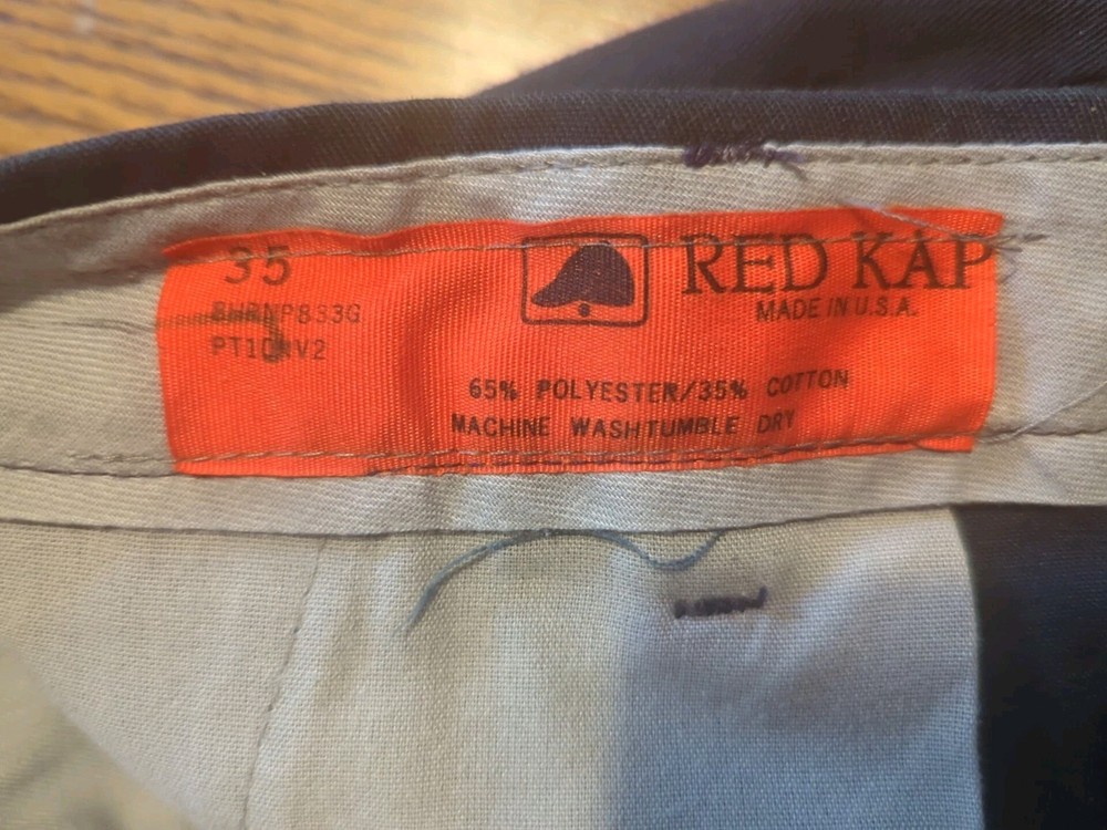 Red Kap Vintage Men's Work Pants 35x32