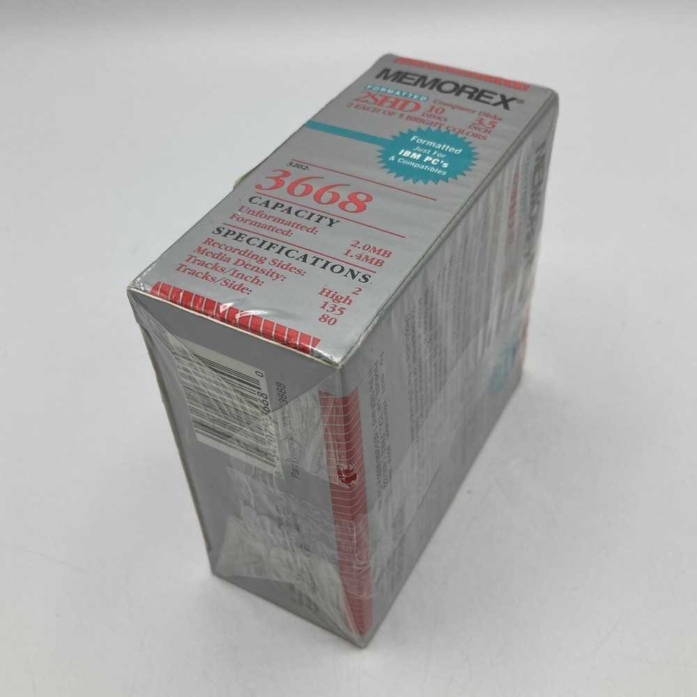 Memorex Computer Disks Formatted 2SHD 10 Pack