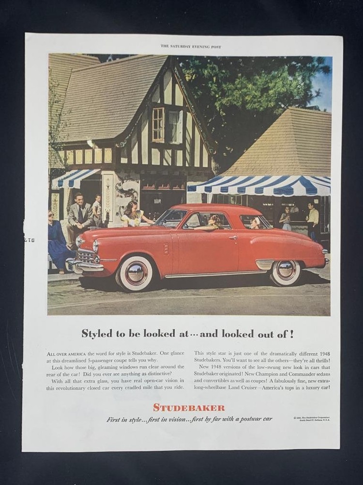 Magazine Ad* - 1948 - Studebaker  - (#4)