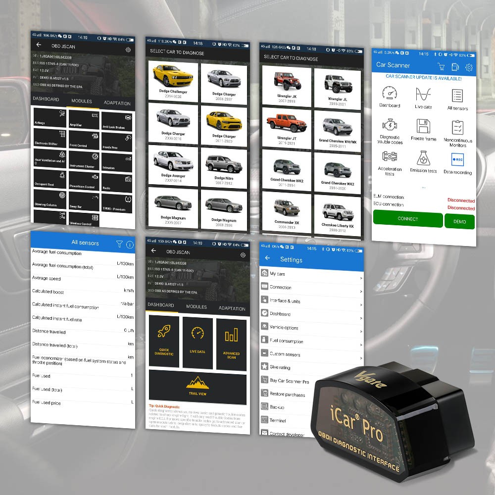 Vgate iCar Pro Bluetooth BLE 4.0 OBD2 Fault Code Reader Scanner Diagnostic Tool