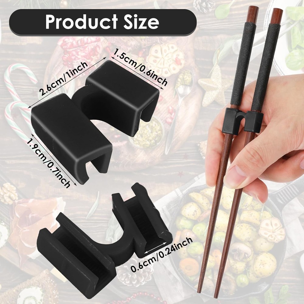 6 Pairs Reusable Chopsticks Helper,Chopsticks Trainer Training Chopsticks