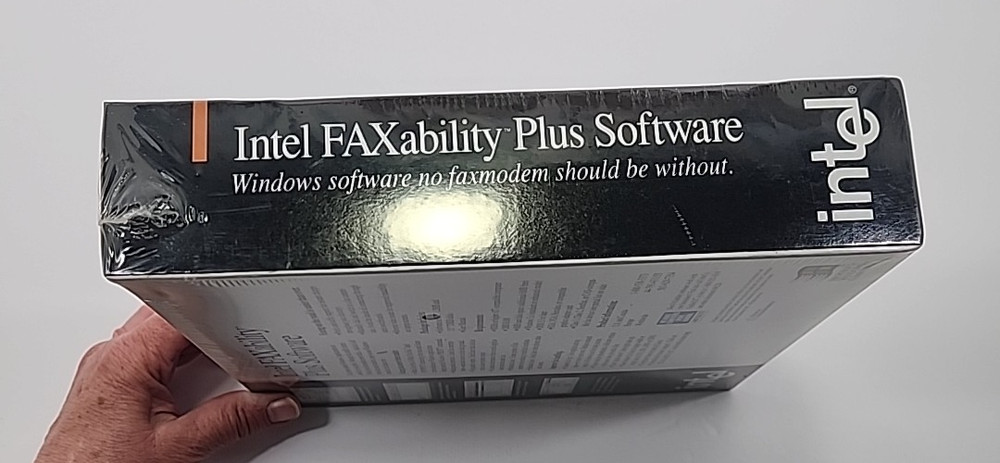 Intel FAXability Plus Software Vintage Sealed NOS 1990's History READ!
