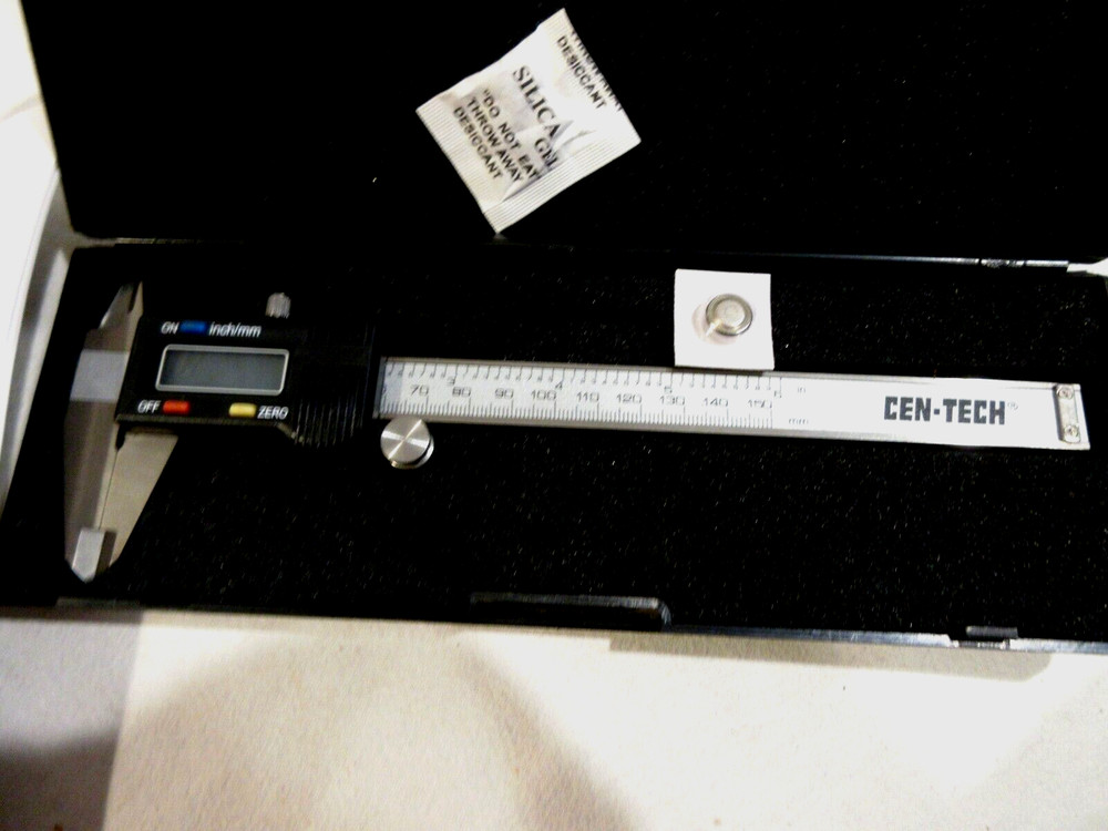 Cen-Tech 6" Digital Caliper w/Storage Case & Instructions #47257