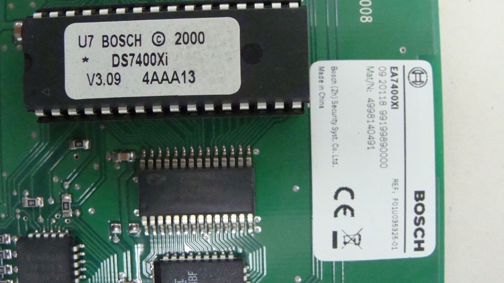BOSCH DS DETECTION SYSTEMS 7400XI SECURITY SYSTEM MAIN CONTROL BOARD V3.09