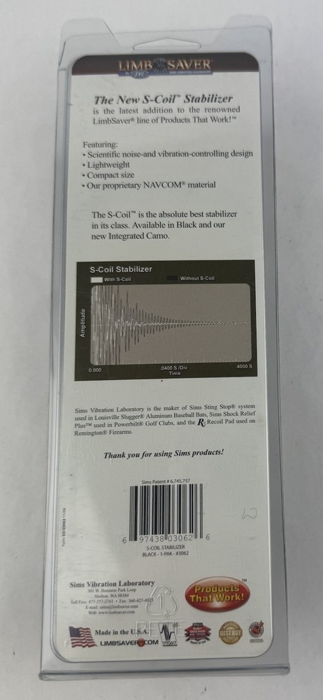 LimbSaver S Coil Stabilizer For Bows 3062