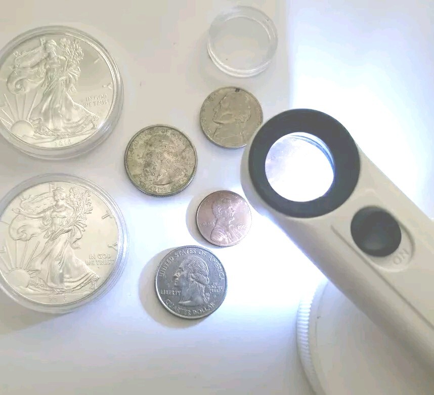 See Errors on Coins Perfectly Best 40X Magnifiers w/ LED Light Discover Errors