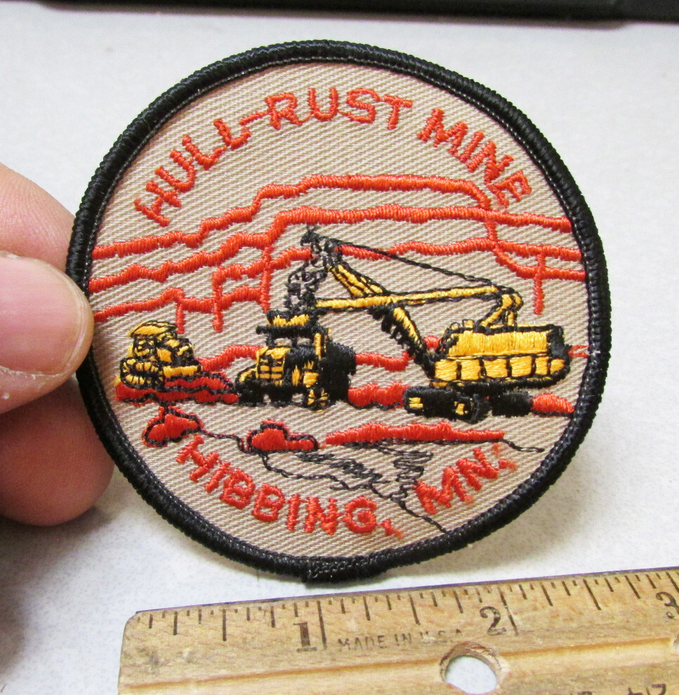 Hull Rust Mine, Hibbing Minnesota Embroidered Patch, 3" NEW iron on style patch