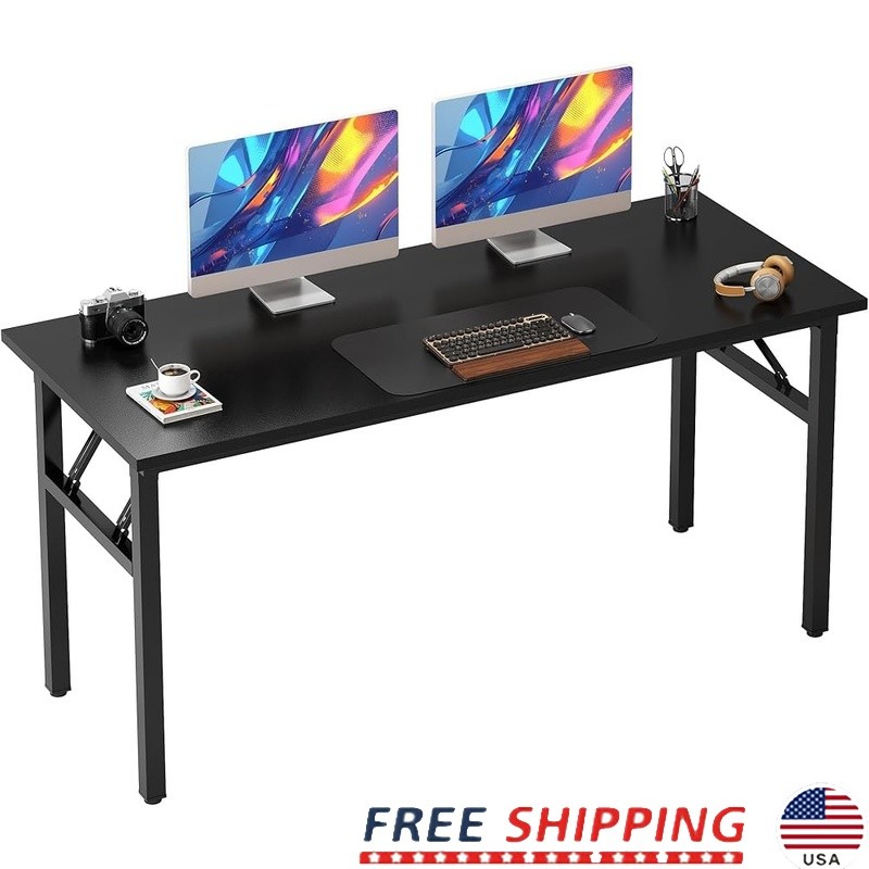 Foldable Computer Desk Space Saving Writing Desk Home Office Study Room New