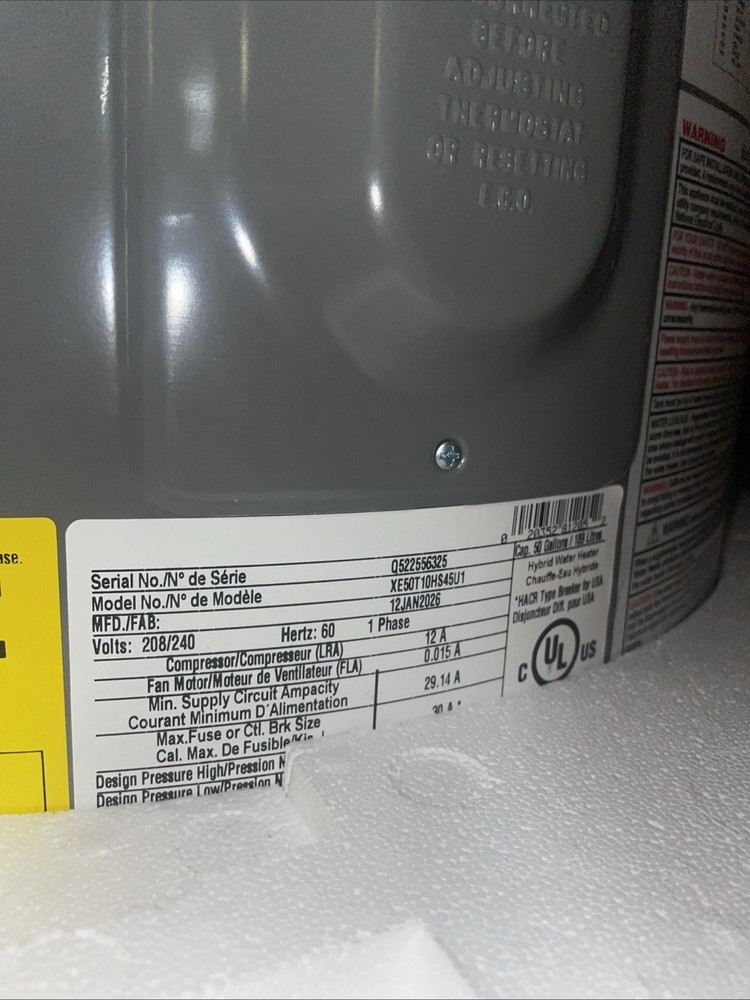 Rheem Hybrid ProTerra Smart Tank 50 Gal. Water Heater XE50T10HS45U1