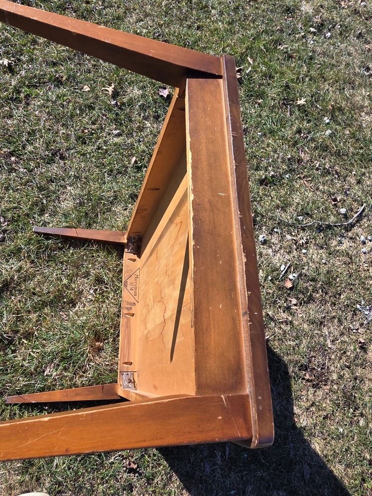 One Mid-century Mersman ( 1950s-1970s ) step-up side table solid wood.