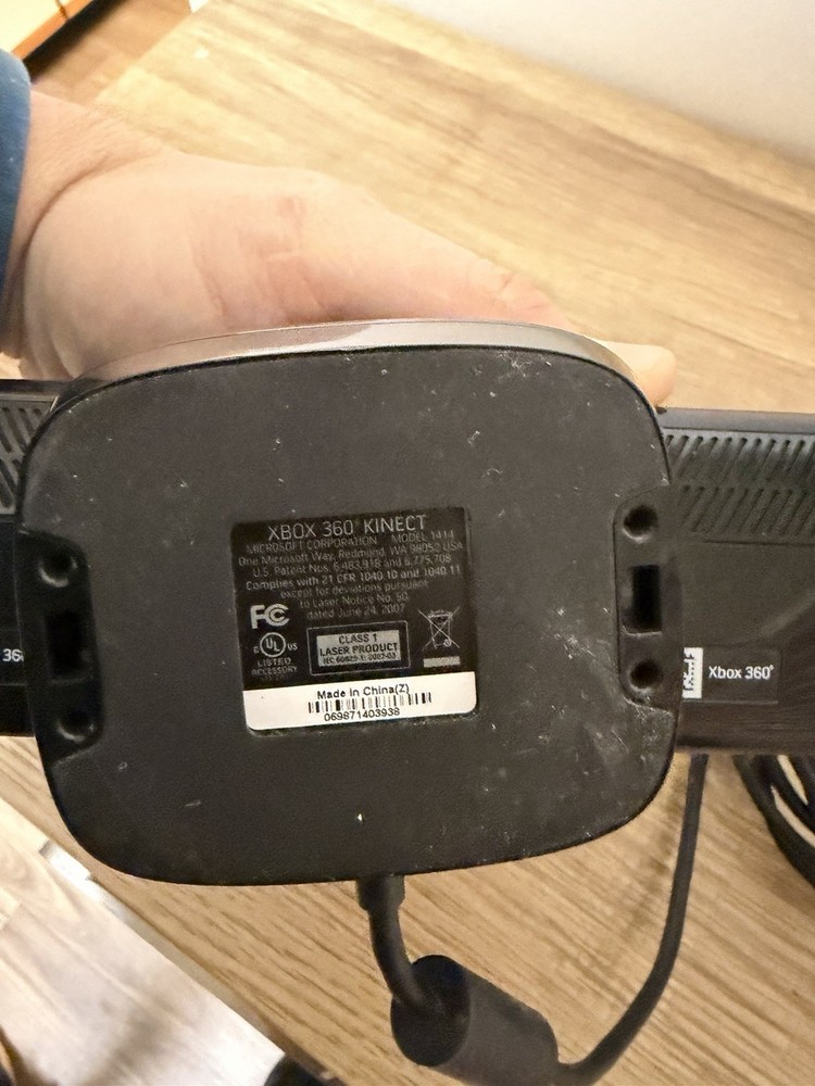 Microsoft Xbox 360 Kinect Motion Camera Sensor for Console, Black, Wired