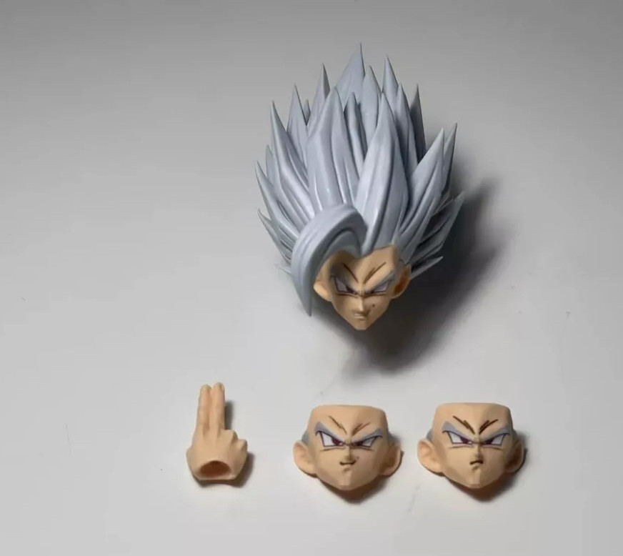 -custom gohan shf 1/12 Beast gohan head kit Solid colour（ No Figure）