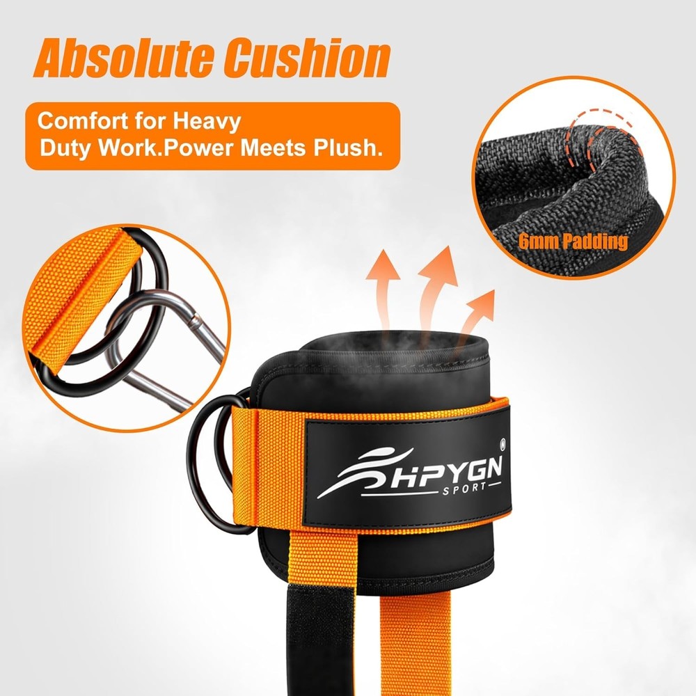 Ankle Strap For Cable Machine, Padded Ankle Straps For Cable Machine Kickbacks,
