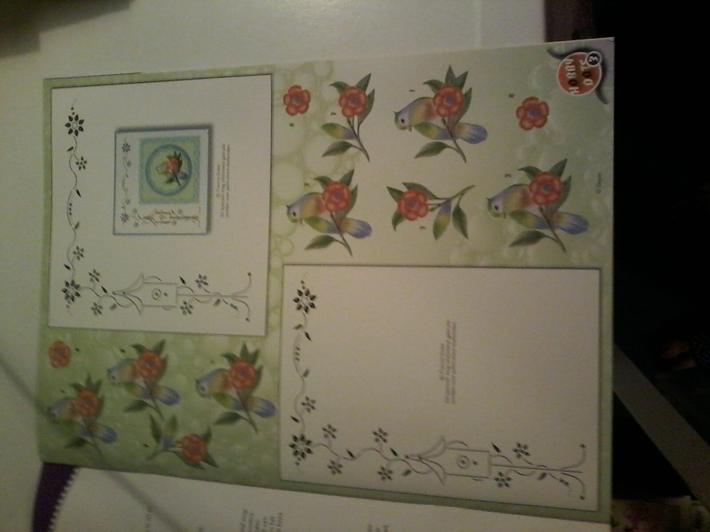 HOBBY DOTS SPRING BOOK FOR SCRAPBOOKING NO 6/ PATTERNS & 3D CUTTING SHEETS NEW