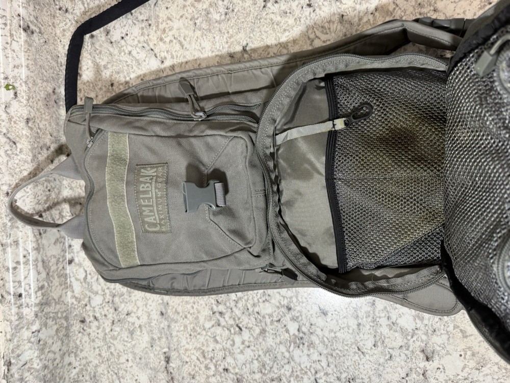 CamelBak Tactical Hydration Pack Gray Hydration System MOLLE Webbing