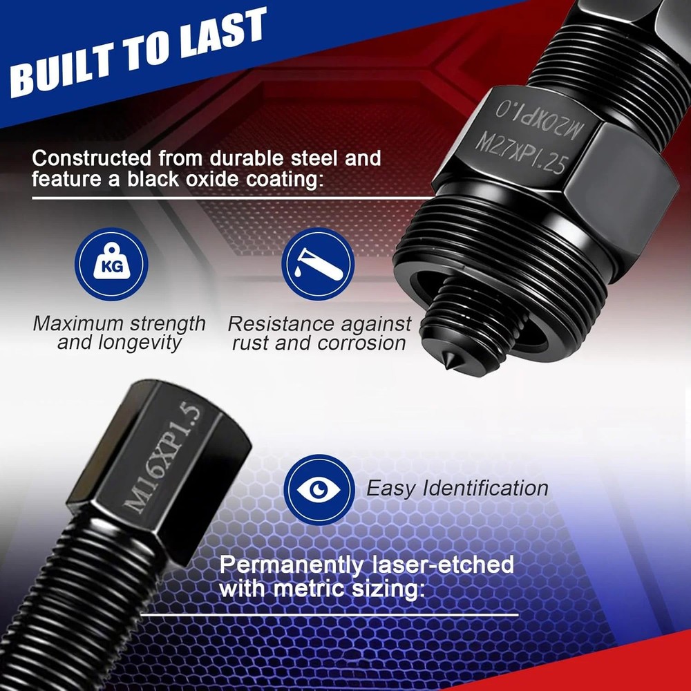 10PCS Motorcycle Flywheel Puller Set, Universal Flywheel Puller Tool Kit