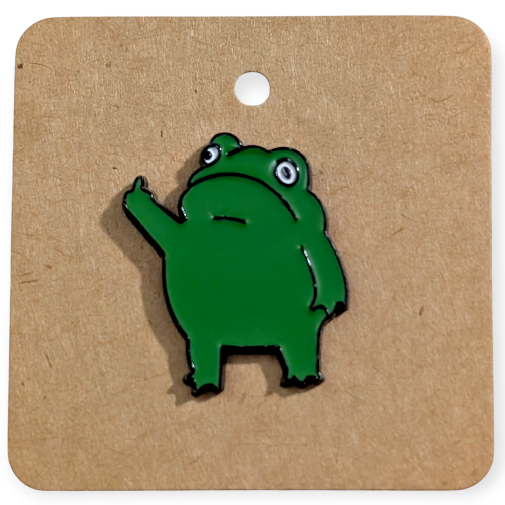 Sassy Frog Enamel Pin