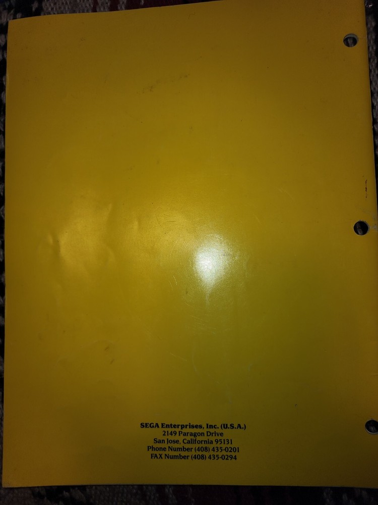 MVP Arcade Manual Sega