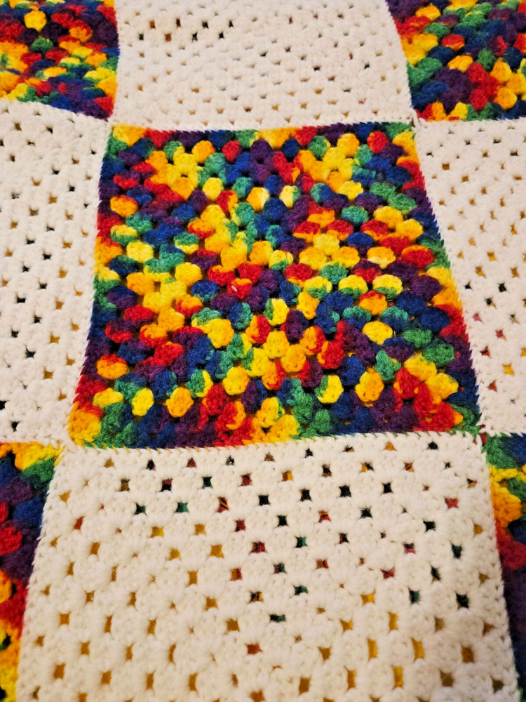 Vintage Crochet Throw 81x54