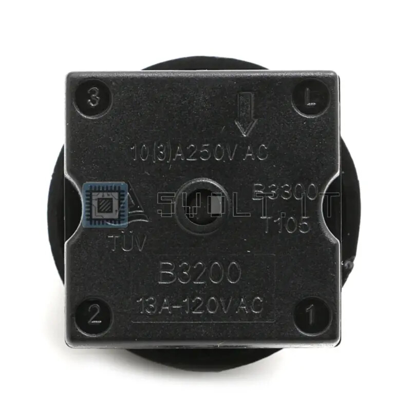 Switch selector 4 position rotary knob 13A 250V