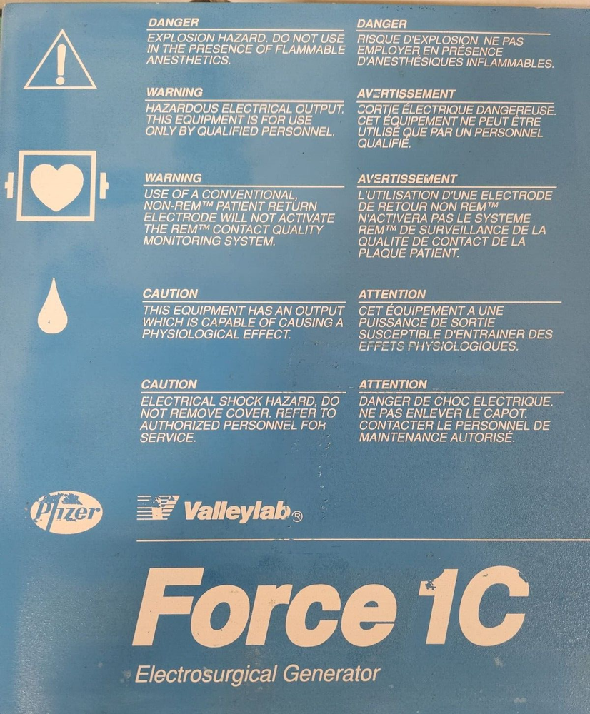 Pfizer ValleyLab Force 1C Solid-State ESU