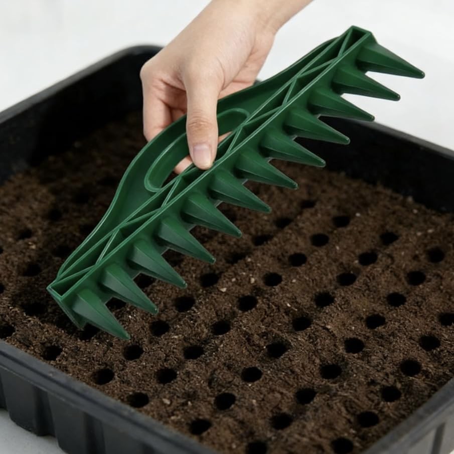 .Handheld Garden Seeder - Spacing Tool Achieve Precise & Seedling Placement i...