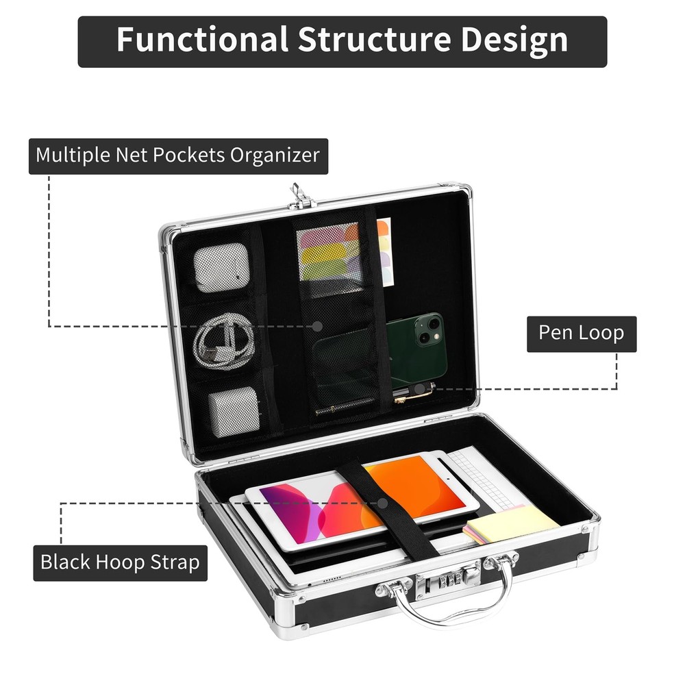 Pechor Clipboard with Storage Combination Lock Clipboards