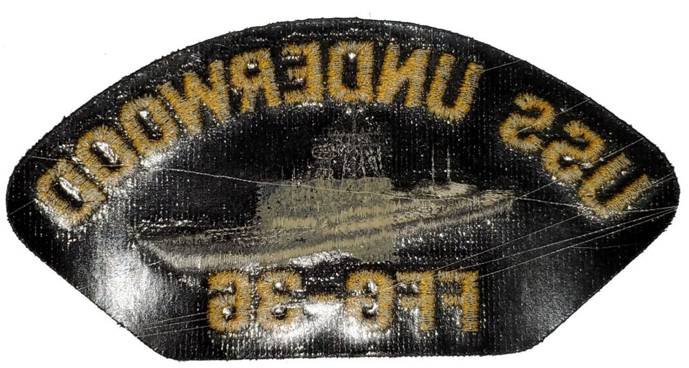 USS UNDERWOOD FFG-36 GRAY STARBOARD SIDE 3D SHIP'S PATCH