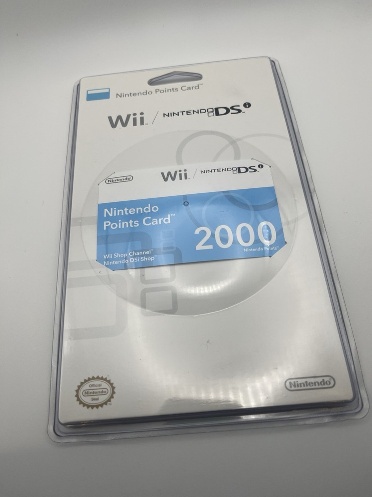 Nintendo Wii/DS Points Card Official 2000