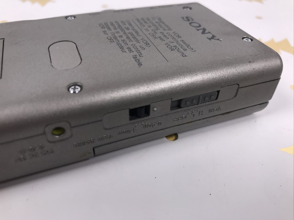 Sony M-530V VOR Microcassette Corder Recorder.