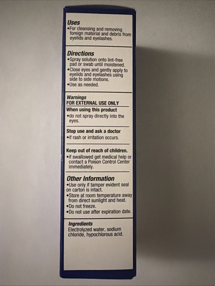 OCuSOFT Hypochlor Hypochlorous Acid Solution 0.02% 2oz Exp 2027+