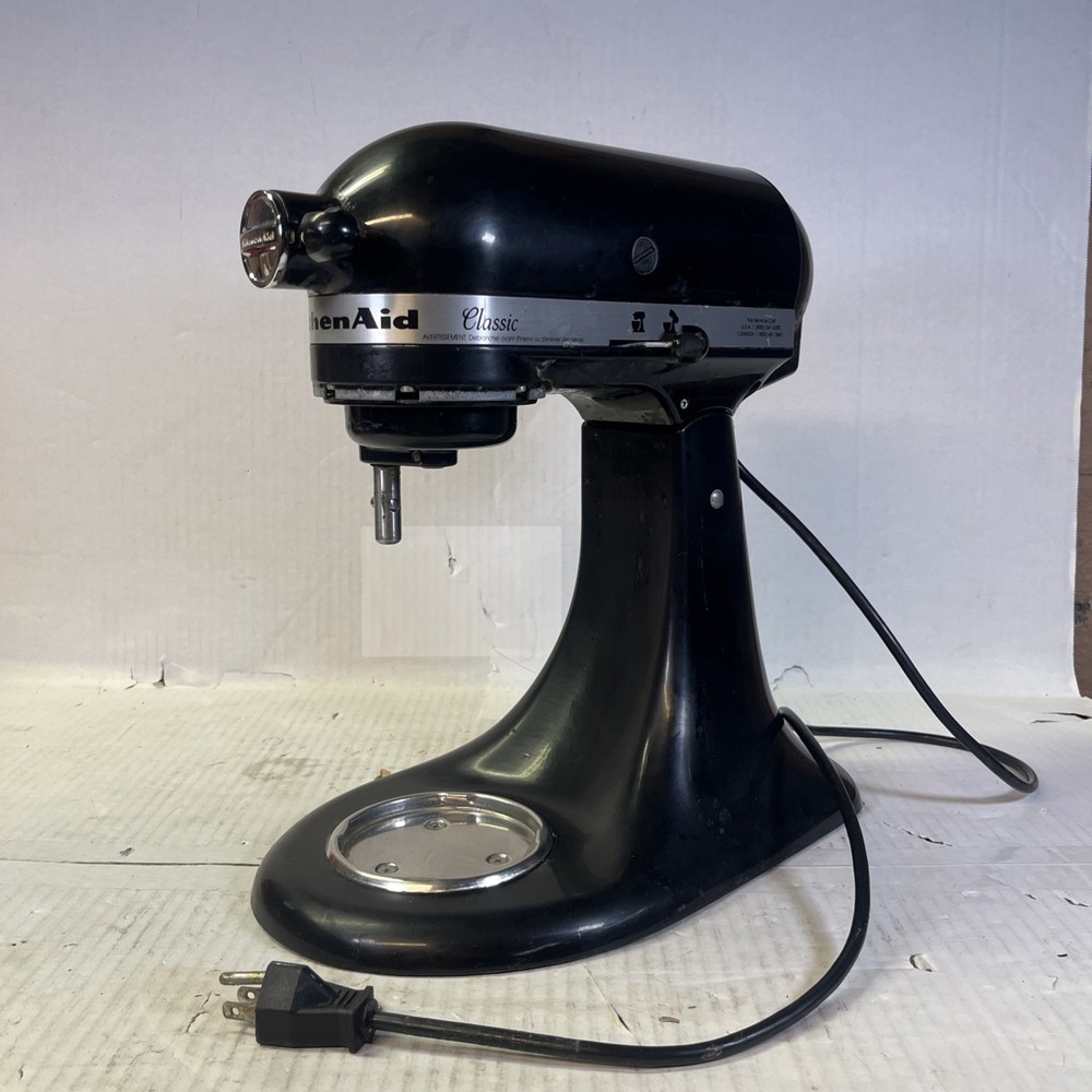 KitchenAid K45SSOB Standalone Mixer Only - Onyx Black - Powers On