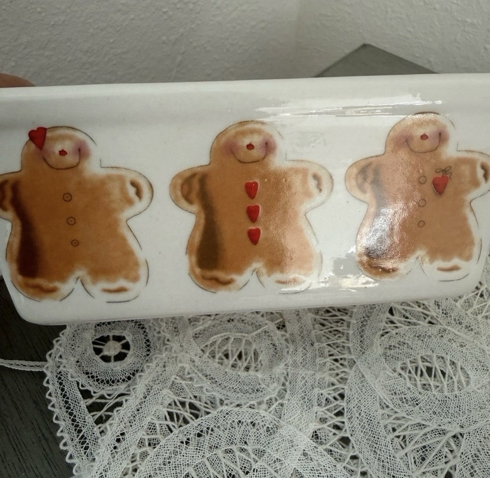 ceramic rectangular Gingerbread cottagecore baking cozy kitchen Mini Loaf Pans