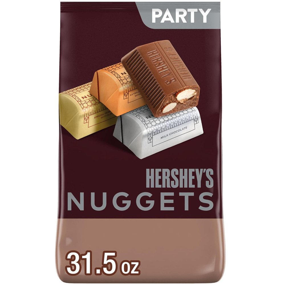 NUGGETS Assorted Chocolate Candy Party Bag, 31.5 oz