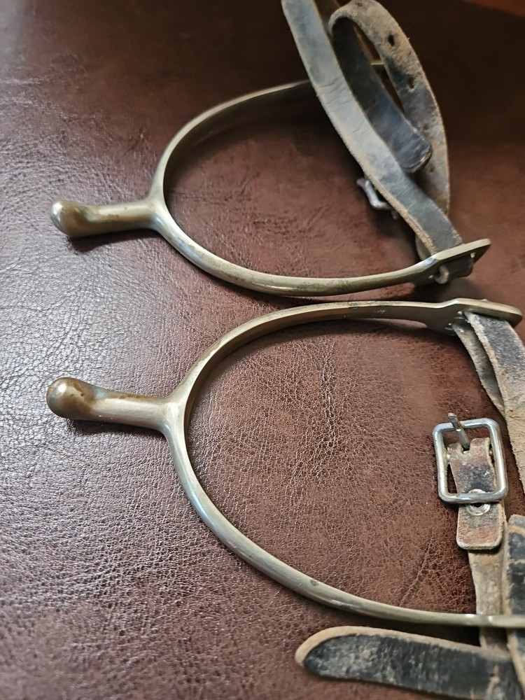 VINTAGE ARGENTAN HUCK SPURS GERMANY