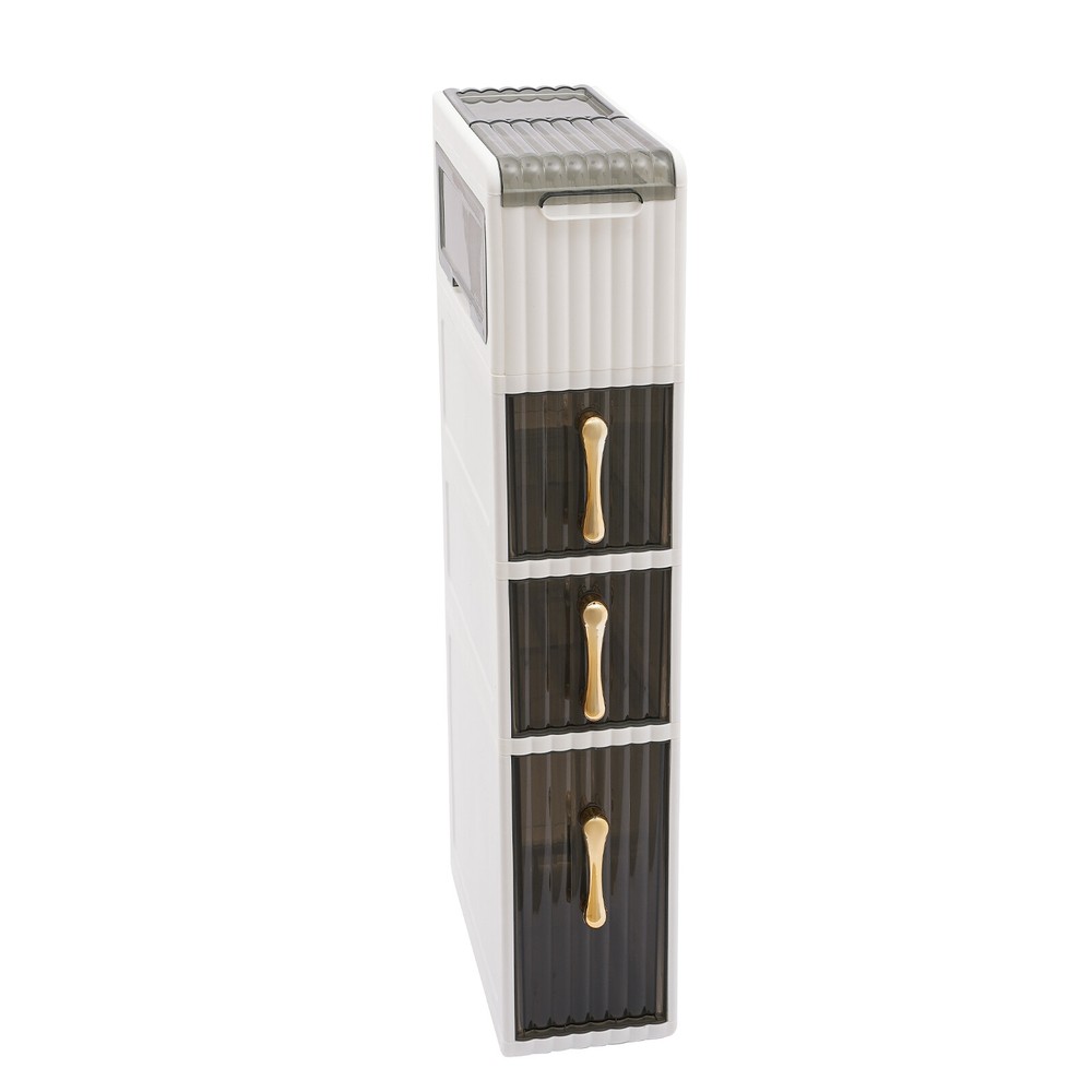 Stylish Bathroom Floor Cabinet with Large Capacity & Space-Saving Design