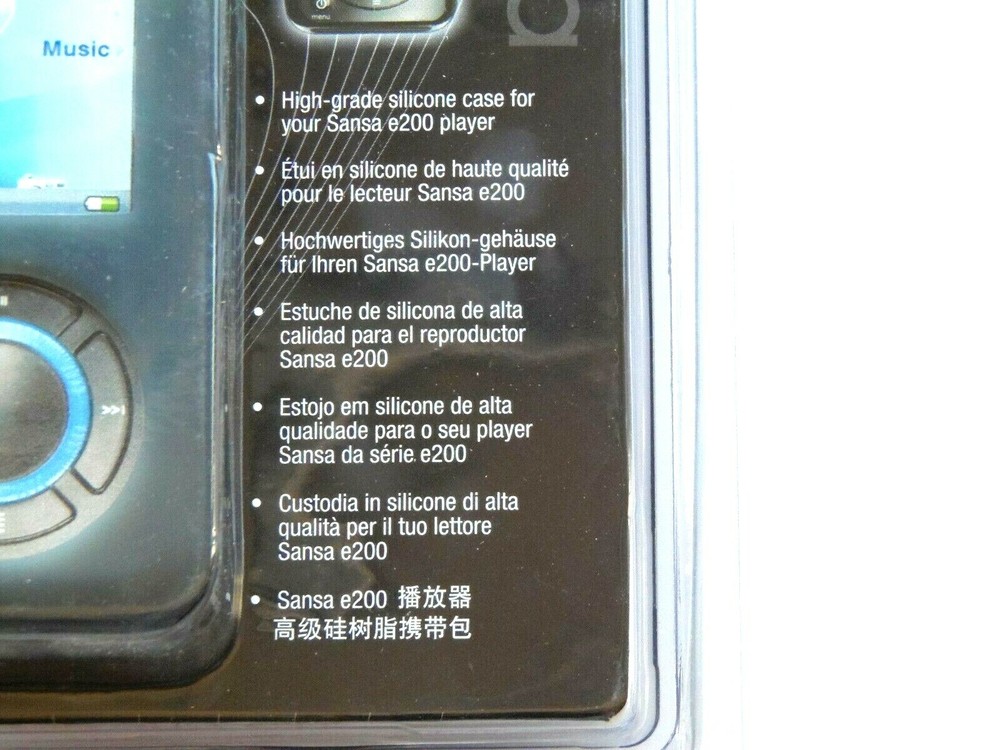 Sandisk Sansa e-200/e250/e260/e270/e280 MP3 Player Gray Carrying Silicone Case
