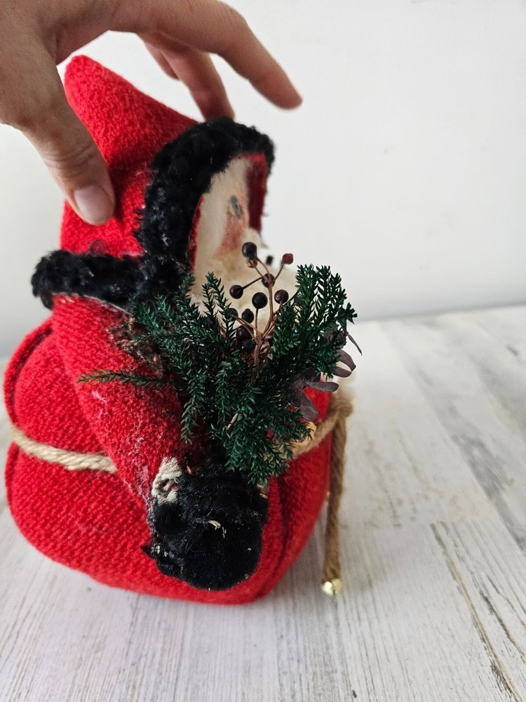 Jackie Santa 1989 folk art tree statute decor