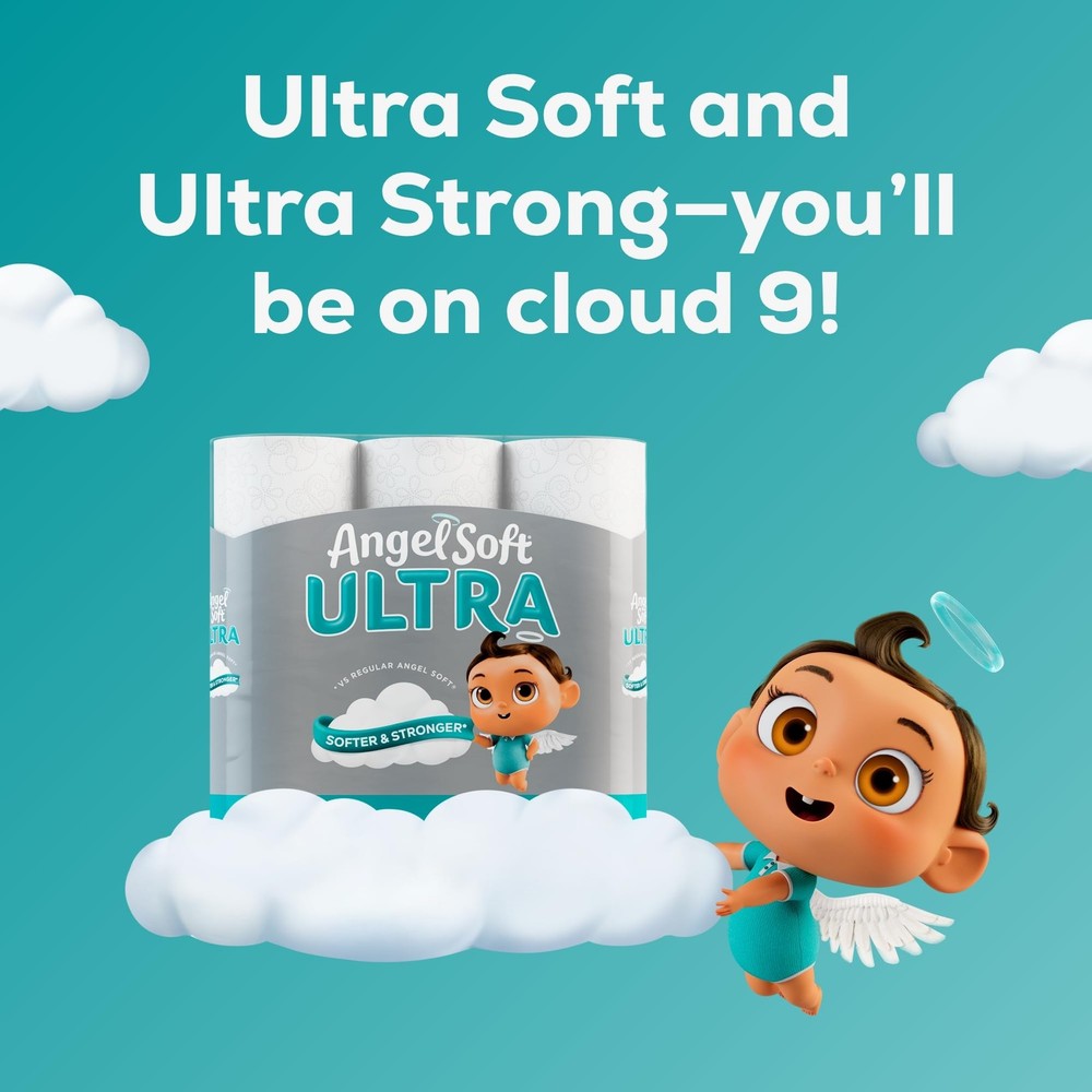 Ultra , 6 Mega Rolls = 24 Regular Rolls, 2 Ply Tissue