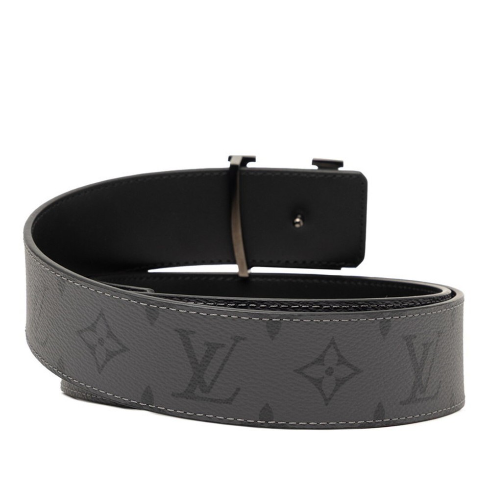 Louis Vuitton Monogram Eclipse Belt LV Initials 40MM Reversible Si... GZl1h8df
