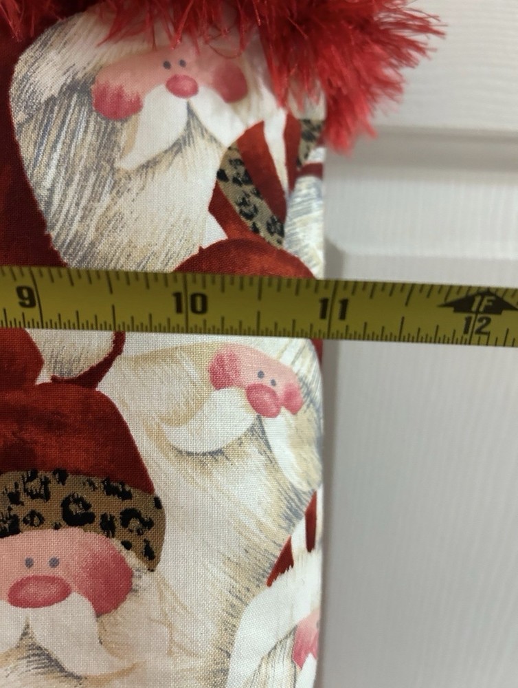 Vintage Handmade Santa Clause Purse