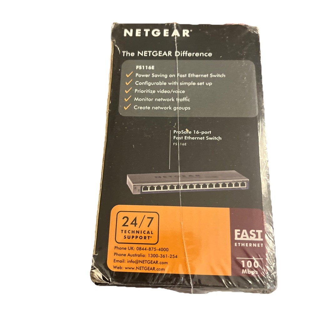 NETGEAR ProSafe 16-Port Fast Ethernet Switch FS116E