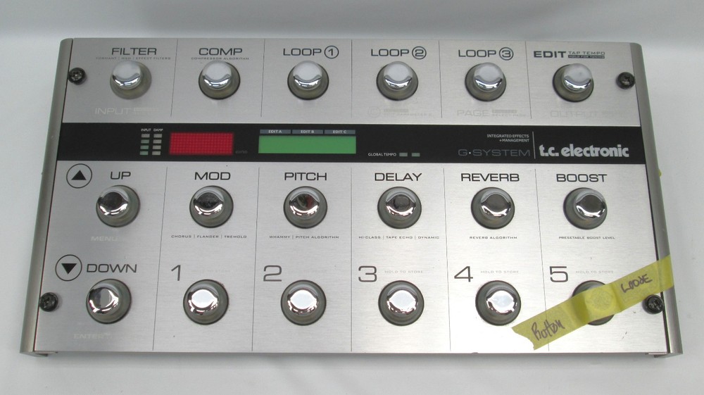 TC Electronic G-System GFX01 Multi-Effects Pedal Guitar Floor Board Processor
