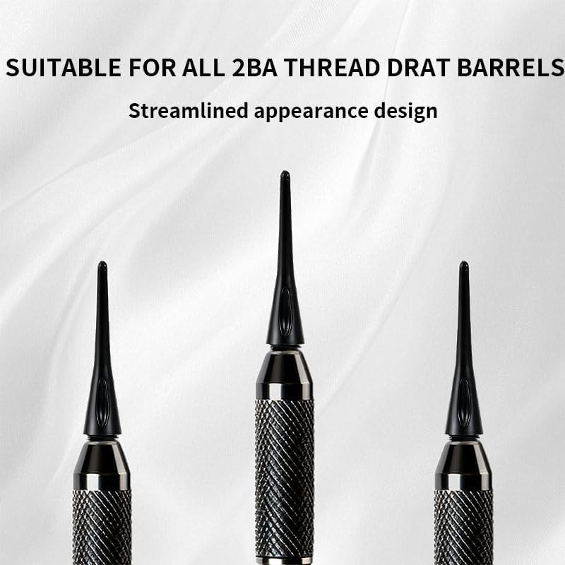400 Pack 2BA Thread Soft Dart Tips - Premium Plastic Replacement Dart Points, Es