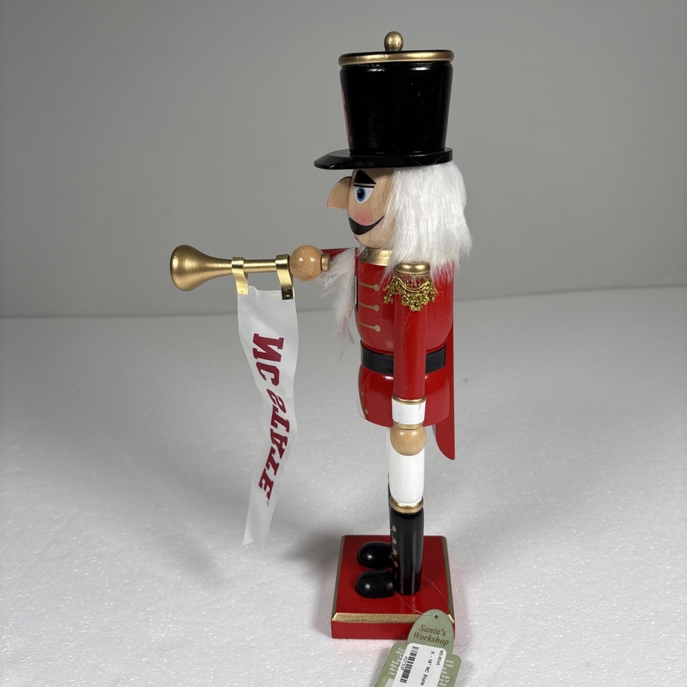 North Carolina State Wolfpack Christmas Nutcracker 14" Decoration Figurine
