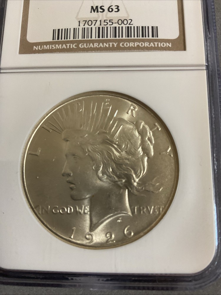 1926-S Peace Silver Dollar MS63 NGC