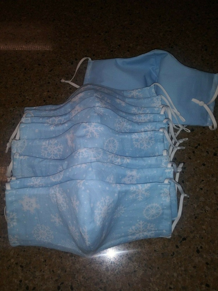 Contoured XL Snowflake Face Mask