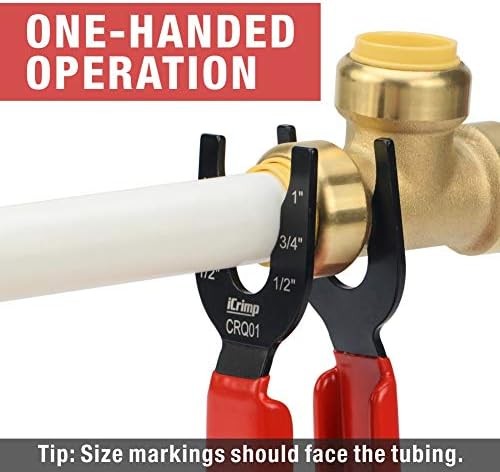 Push fit plumbing disconnect tool